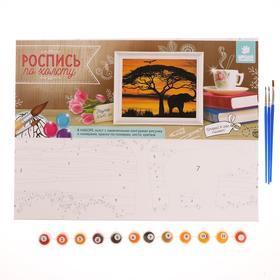 

Роспись по холсту «Африка» по номерам с красками по 3 мл+ кисти+инстр+крепеж, 30 × 40 см