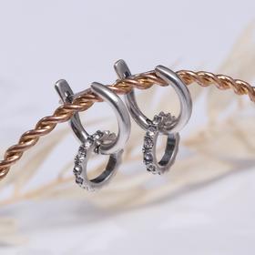 

Серьги посеребрение "Минойя", цвет белый