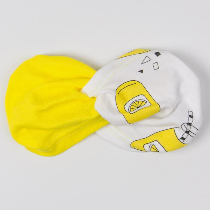 фото Повязка для девочки, цвет жёлтый/лимоны, размер 53-56 см (6-10 лет) русбубон