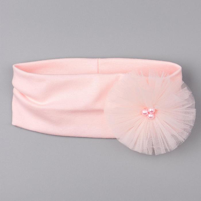Повязка для девочки, цвет розовый, размер 53-56 см (6-10 лет)