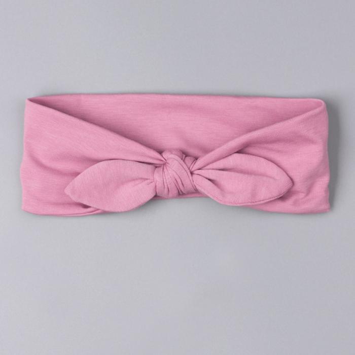 фото Повязка-солоха для девочки, цвет розовый, размер 50-53 см (3-6 лет) русбубон