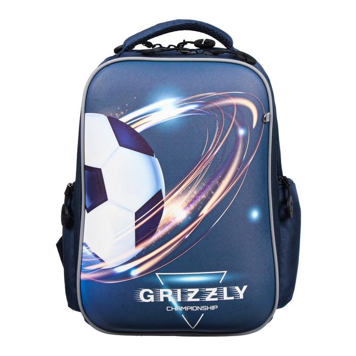 

Рюкзак школьный, Grizzly RB-153, 36 x 26 x 17 см, эргономичная спинка, «Мяч»