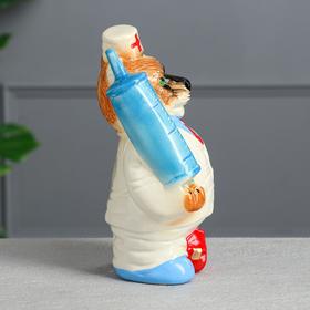 

Копилка "Доктор тигр", символ года 2022, глазурь, керамика, 22 см