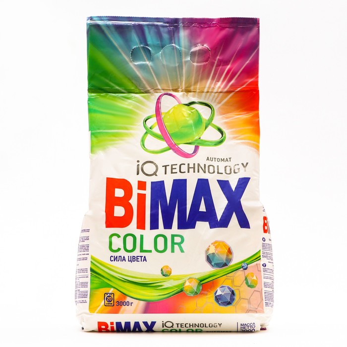 Стиральный порошок BiMax Color, автомат, 3 кг стиральный порошок bimax color автомат 6 кг