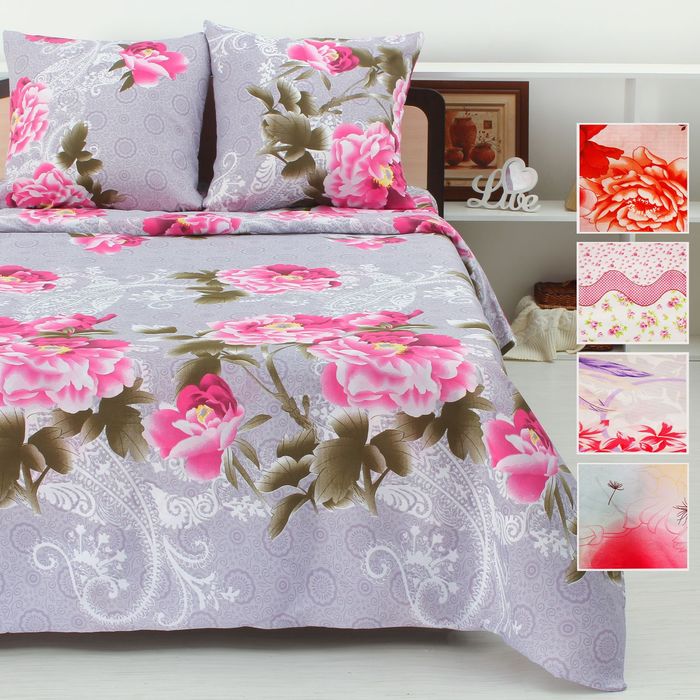 Постельное бельё 2 сп., MERRY зима-лето 175*220 см, 180*220 см, 70*70 см 2 шт., МИКС