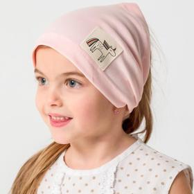 

Косынка для девочки, цвет пудра, размер 46-50