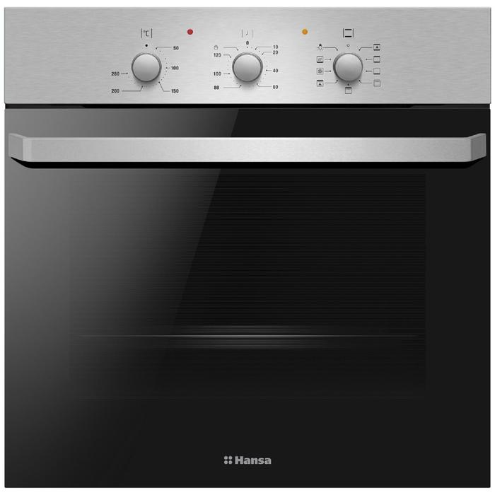 

Духовой шкаф Hansa BOEI681621, электрический, 62 л, класс А, чёрно-серебристый