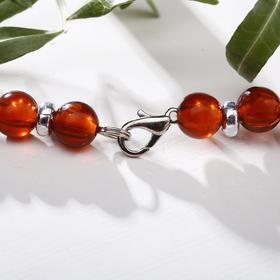 

Колье "Агат" бочонки, цвет красный