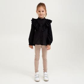

Рубашка для девочки MINAKU: Cotton collection, цвет чёрный, рост 152 см