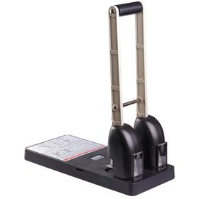 

Дырокол KW-trio 952 супермощный до 150л на 2 отверстия, черный линейка