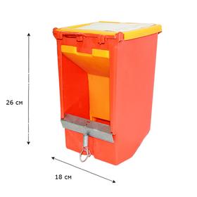 Кормушка бункерная для кроликов 1 секция пластик с пластиковой крышкой от Сима-ленд