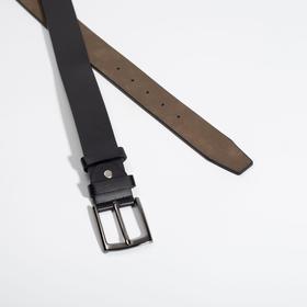 

Ремень мужской, ширина 3,8 см, винт, пряжка металл, цвет чёрный