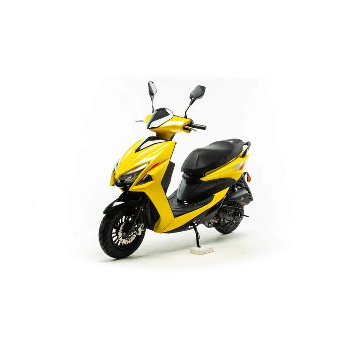 Скутер MotoLand FS, 50 см3, жёлтый скутер motoland f22 50см3