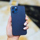 Чехол LuazON для телефона iPhone 12/12 Pro, пластиковый, тонкий, прозрачный черный - Фото 4