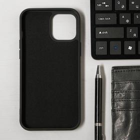 

Чехол LuazON для телефона iPhone 12 Pro Max, Soft-touch силикон, черный