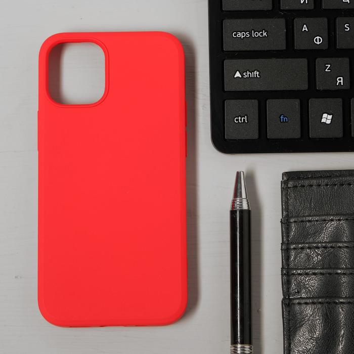 фото Чехол luazon для телефона iphone 12 mini, soft-touch силикон, красный luazon home