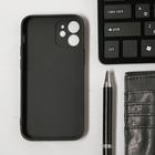 Чехол LuazON для телефона iPhone 12 mini, Soft-touch силикон, черный - Фото 2