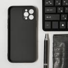 Чехол LuazON для телефона iPhone 12 Pro, Soft-touch силикон, черный - Фото 2