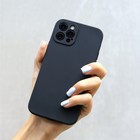 Чехол LuazON для телефона iPhone 12 Pro, Soft-touch силикон, черный - Фото 4