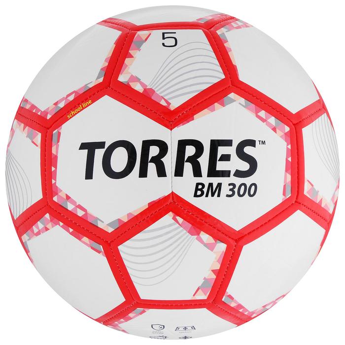 Мяч футбольный TORRES BM 300, TPU, машинная сшивка, 28 панелей, р. 5 цена и фото