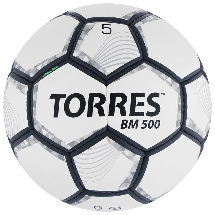 Мяч футбольный TORRES BM 500, PU, ручная сшивка, 32 панели, р. 5 цена и фото