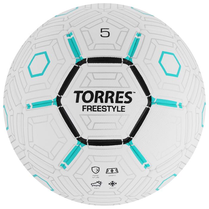 Мяч футбольный TORRES Freestyle, PU, термосшивка, 32 панели, р. 5 мяч футбольный torres freestyle grip pu ручная сшивка 32 панели размер 5