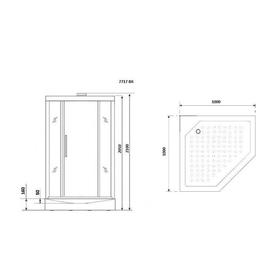 

Душевая кабина NG-7717GBK, 100x100х210 см, низкий поддон, стенки золото, без крыши