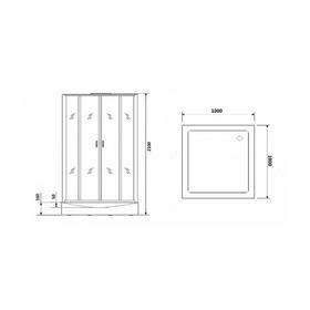 

Душевая кабина NG- 6902-01GQ BLACK, 100х100х210 см, низкий поддон 16 см, стекло тонированное 69739