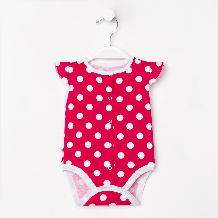 Боди, цвет малиновый, рост 62 см