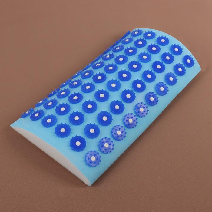 Ипликатор - валик для поясницы, мягкий, 19 × 32 см, цвет голубой