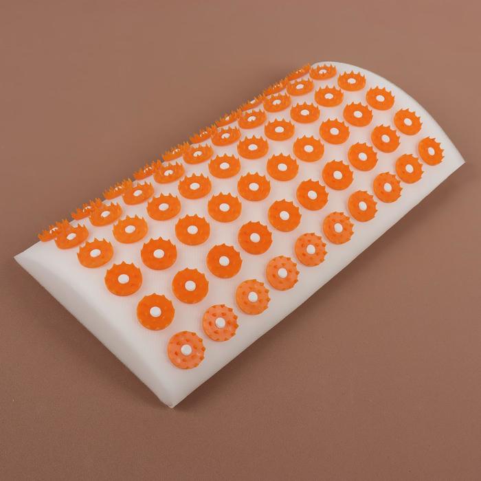 Ипликатор - валик для поясницы мягкий 19 32 см цвет белыйоранжевый 36400₽