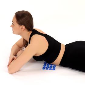 

Аппликатор - коврик, 14 × 32 см, 40 модулей, цвет синий/белый