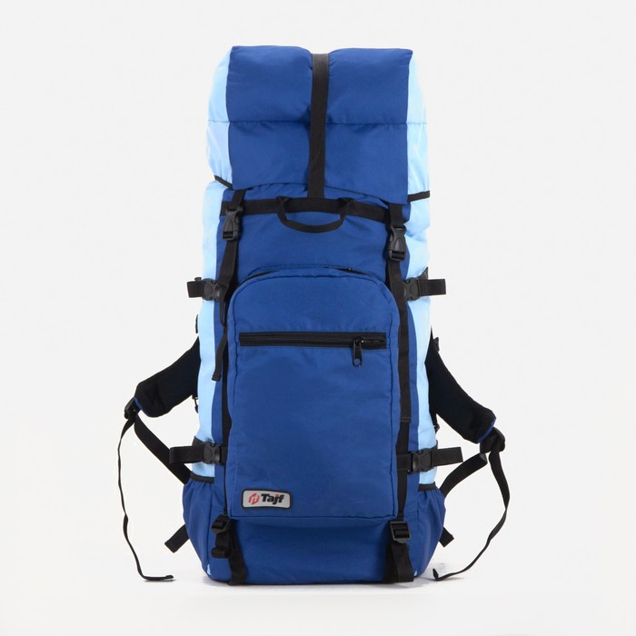 Рюкзак туристический, 90 л, отдел на шнурке, наружный карман, 2 боковых кармана, цвет синий