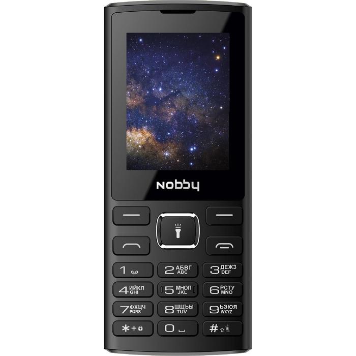 фото Сотовый телефон nobby 210, 2.4", 32мб, microsd, 0.08мп, 2sim, bt, 2800мач, чёрный