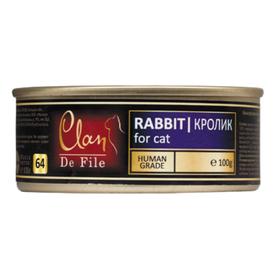 

Консервы CLAN De File для кошек, кролик, 100 г