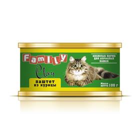 

Консервы CLAN FAMILY для кошек, паштет из курицы, 100 г