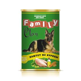 

Консервы CLAN FAMILY для собак, паштет из курицы, 970 г