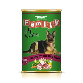 

Консервы CLAN FAMILY для собак, паштет из ягненка, 970 г