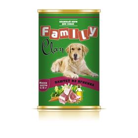 

Консервы CLAN FAMILY для собак, паштет из ягненка, 415 г