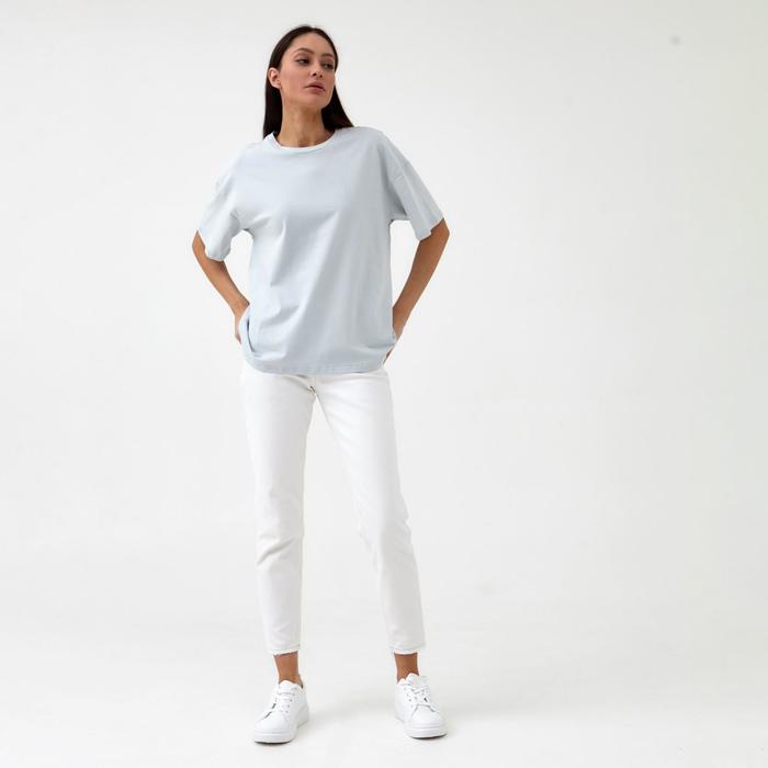 фото Футболка женская mist basic, l-xl, серый