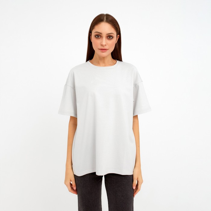 фото Футболка женская mist basic, l-xl, серый