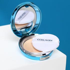 

Увлажняющая пудра Enough с коллагеном, тон №13 светлый бежевый + запасной блок