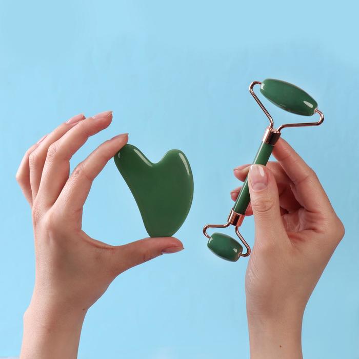 Набор массажёров для лица и зоны декольте 2 предмета нефрит 79500₽