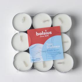 

Набор свечей чайных ароматических bolsius "Fresh Linen", 18 шт, 4 часа