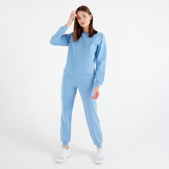 

Костюм женский (свитшот, брюки) MINAKU: Casual Collection цвет голубой, размер 44