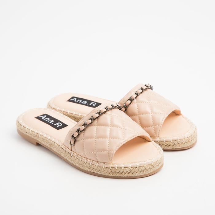 Сабо женские, цвет бежевый, размер 41