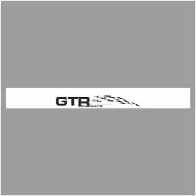 

Полоса на лобовое стекло "GTR", белая, 160 х 17 см