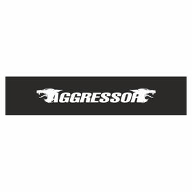 

Полоса на лобовое стекло "AGRESSOR", черная, 126 х 27 см