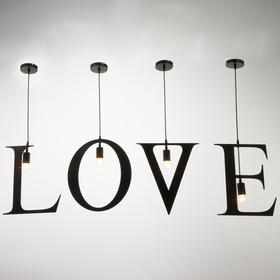 

Светильник подвесной "LOVE" 4х40Вт E27 черный