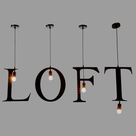 

Светильник подвесной "LOFT" 4х40Вт E27 черный